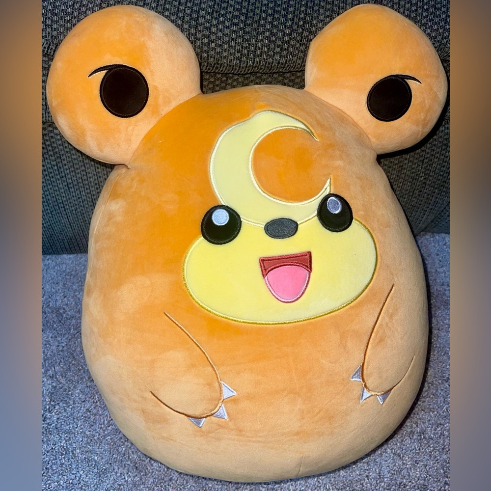 Squishmallows Pokémon Teddiursa 20 inch plush orange yellow